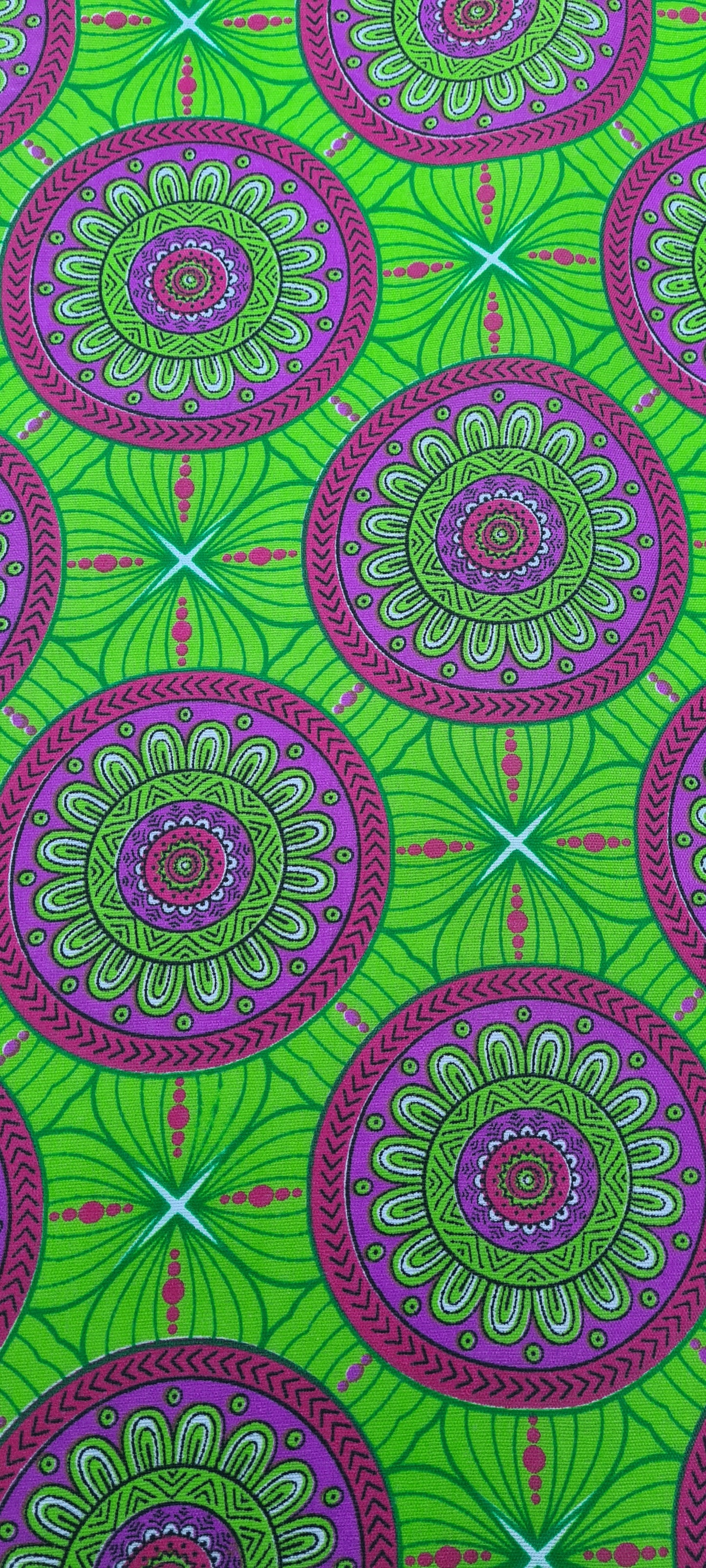 Vibrant green tablecloth