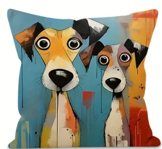 Modern Dogs decorative cushion