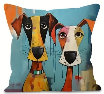 Modern Dogs decorative cushion