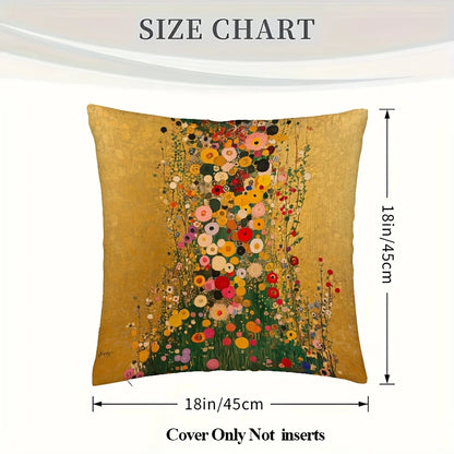 One Luxurious Gustav Klimt Inspired Floral scatter cushion