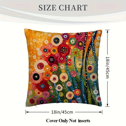 One Gustav Klimt inspired Abstract Floral scatter cushions