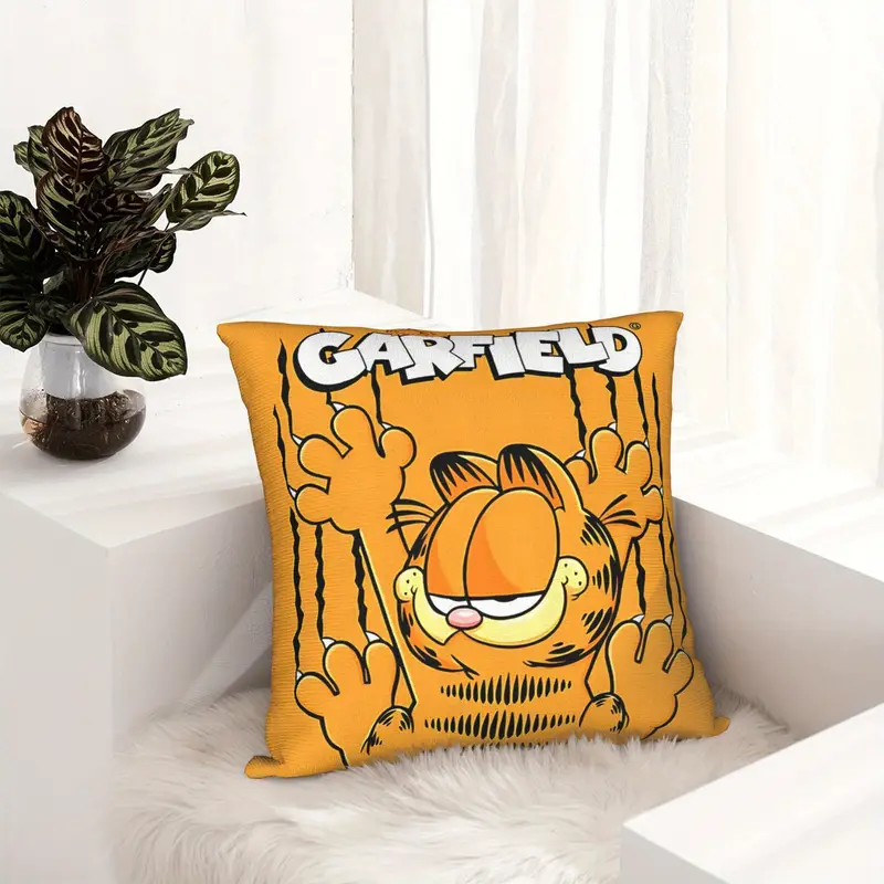Garfield'S Comfortable Sofa And Floor Cushions