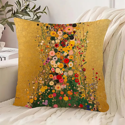 One Luxurious Gustav Klimt Inspired Floral scatter cushion